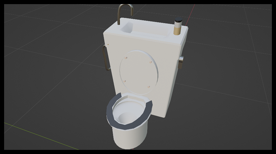 トイレのテクスチャリング画面